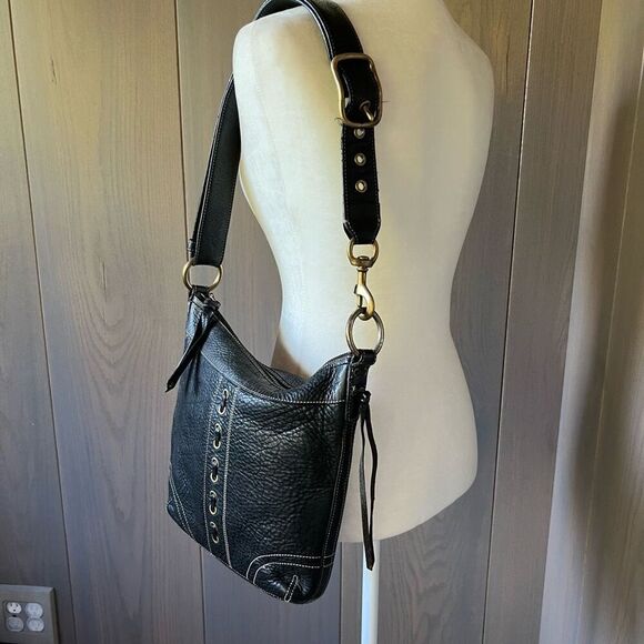 COACH Leather Chelsea Crossbody Shoulder Bag Black 10399 - Picture 6 of 14